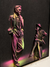Load image into Gallery viewer, Vintage B.T.G. Hand Arts Fluorescent 3D Figurative Wall Picture
