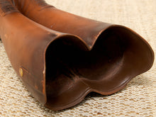 Load image into Gallery viewer, Vintage Leather Riding Boot Umbrella Stand with Equestrian Style
