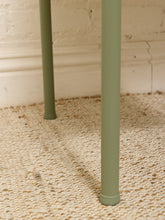 Load image into Gallery viewer, Vintage Deco Sage Green Writing Desk with Round Brass Pulls
