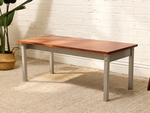 Load image into Gallery viewer, Vintage Modernist Wood and Metal Coffee Table
