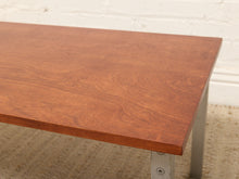 Load image into Gallery viewer, Vintage Modernist Wood and Metal Coffee Table

