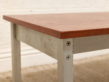 Load image into Gallery viewer, Vintage Modernist Wood and Metal Coffee Table
