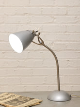 Load image into Gallery viewer, Vintage Mid-Century Modern Gooseneck Desk Lamp with Metal Cone Shade

