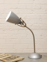 Load image into Gallery viewer, Vintage Mid-Century Modern Gooseneck Desk Lamp with Metal Cone Shade
