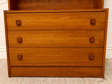 Load image into Gallery viewer, Vintage Danish Modern Teak Wall Unit - Secretary Cabinet
