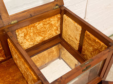Load image into Gallery viewer, Antique Arts &amp; Crafts Display Cabinet with Glass Top &amp; Paneled Storage

