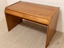 Load image into Gallery viewer, Vintage Mid-Century Modern Wood Writing Desk with Drawers
