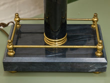 Load image into Gallery viewer, Vintage Brass and Black Adjustable Banker’s Desk Lamp
