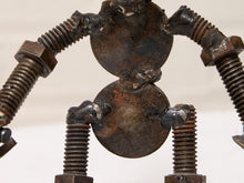 Load image into Gallery viewer, Vintage Brutalist Metal Skier Sculpture
