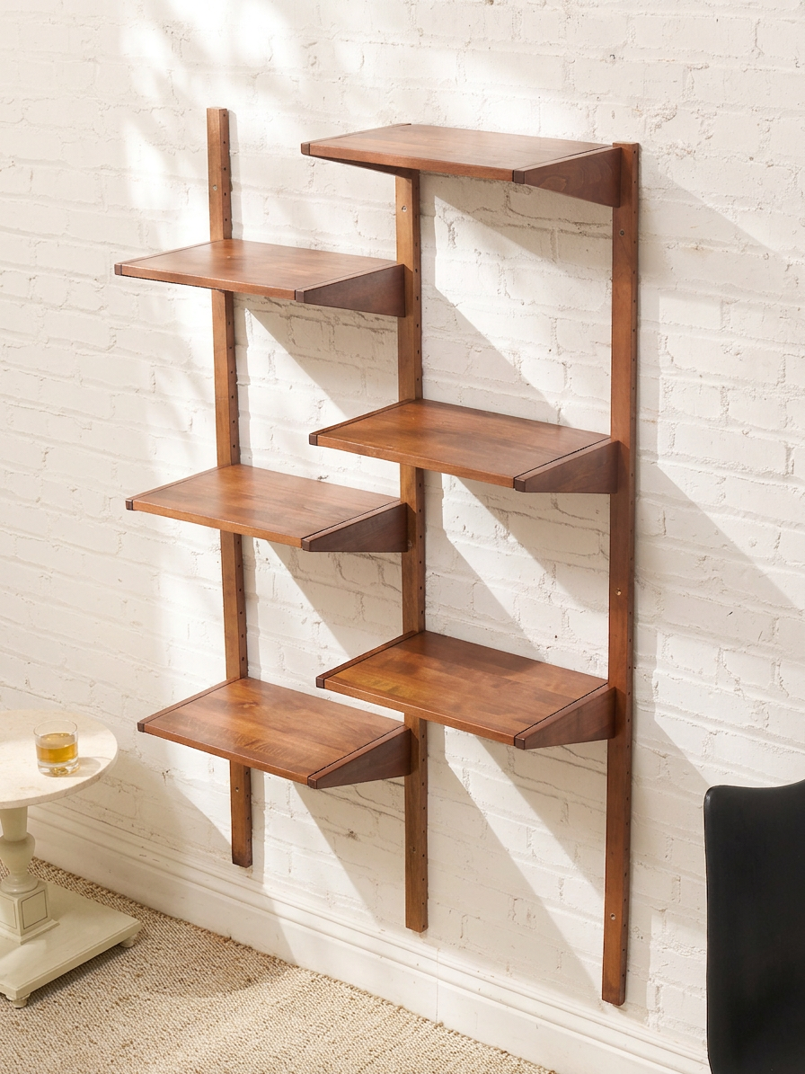 Restored Vintage Mid-Century Modern Wall Unit Shelf – Sunbeam Vintage