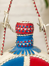 Load image into Gallery viewer, Vintage Hand-Stitched Leather-Wrapped Decanter
