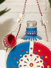 Load image into Gallery viewer, Vintage Hand-Stitched Leather-Wrapped Decanter
