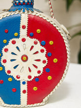 Load image into Gallery viewer, Vintage Hand-Stitched Leather-Wrapped Decanter
