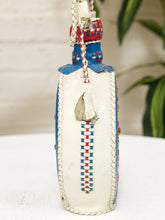 Load image into Gallery viewer, Vintage Hand-Stitched Leather-Wrapped Decanter
