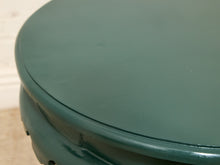 Load image into Gallery viewer, Vintage 1970s Scalloped Round Side Table in Forest Green
