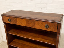 Load image into Gallery viewer, Antique Wood Bookshelf with Drawer
