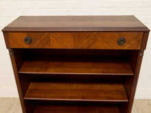 Load image into Gallery viewer, Antique Wood Bookshelf with Drawer
