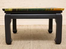 Load image into Gallery viewer, Vintage Marbled Abstract Square Side Table
