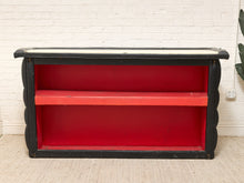Load image into Gallery viewer, Vintage Tufted Black Bar with Three Swivel Bar Stools
