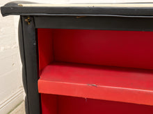 Load image into Gallery viewer, Vintage Tufted Black Bar with Three Swivel Bar Stools
