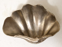 Load image into Gallery viewer, Vintage Sculptural Metal Clam Shell Bowl
