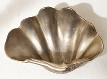 Load image into Gallery viewer, Vintage Sculptural Metal Clam Shell Bowl
