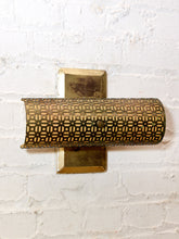 Load image into Gallery viewer, Pair of Vintage 1960s Geometric Metal Wall Sconces
