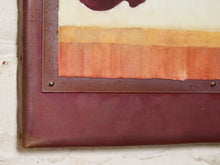 Load image into Gallery viewer, Framed still life painting by Jean Bradley featuring three brown mushrooms in warm beige and taupe tones, soft shadows, a cream background, and a reddish-brown wooden frame.
