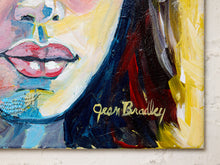 Load image into Gallery viewer, Golden-Eyed Woman Portrait Painting by Jean Bradley
