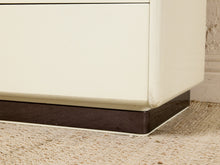 Load image into Gallery viewer, Image 14 of 18: Vintage Postmodern White Lacquer Dresser with Geometric Drawer Fronts
