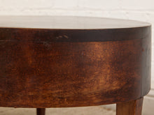 Load image into Gallery viewer, Image 11 of 16: Vintage Mid-Century Modern Oval Wood Coffee Table with Drawer
