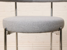 Load image into Gallery viewer, Image 14 of 18: Pair of Modern Upholstered Chrome Bar Stools

