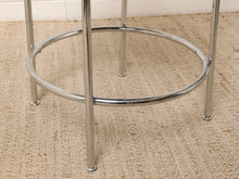 Load image into Gallery viewer, Image 17 of 18: Pair of Modern Upholstered Chrome Bar Stools
