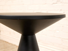 Load image into Gallery viewer, Image 11 of 14: Modern Black Sculptural Cone Pedestal Side Table
