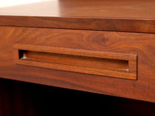 Load image into Gallery viewer, Image 19 of 22: Vintage Danish Modern Teak Queen or King Headboard with Adjustable Nightstands
