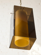 Load image into Gallery viewer, Image 13 of 24: Vintage Smoked Acrylic Geometric Pendant Light
