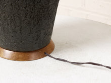 Load image into Gallery viewer, Image 17 of 17: Vintage Textured Sage Green &amp; Charcoal Brown Table Lamp
