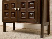 Load image into Gallery viewer, Image 20 of 25: Vintage Dark Wood Étagère Bookshelf with Drawers and Cabinet
