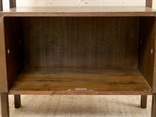 Load image into Gallery viewer, Image 24 of 25: Vintage Dark Wood Étagère Bookshelf with Drawers and Cabinet
