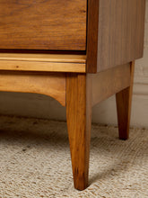 Load image into Gallery viewer, Image 18 of 21: Vintage Mid-Century Modern Dixie Furniture Co. 9-Drawer Walnut Dresser
