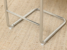 Load image into Gallery viewer, Image 14 of 17: 1970s-Style Black Tufted Cantilever Counter Stool
