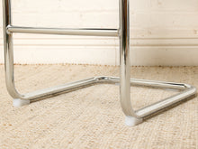 Load image into Gallery viewer, Image 15 of 17: 1970s-Style Black Tufted Cantilever Counter Stool
