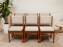 Load image into Gallery viewer, Set of 6 Danish Modern Teak Chairs
