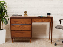 Load image into Gallery viewer, Oak 4 Drawer Desk
