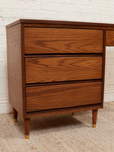 Load image into Gallery viewer, Oak 4 Drawer Desk
