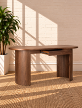 Load image into Gallery viewer, Image 4 of 4: Nori Walnut Desk with Drawer
