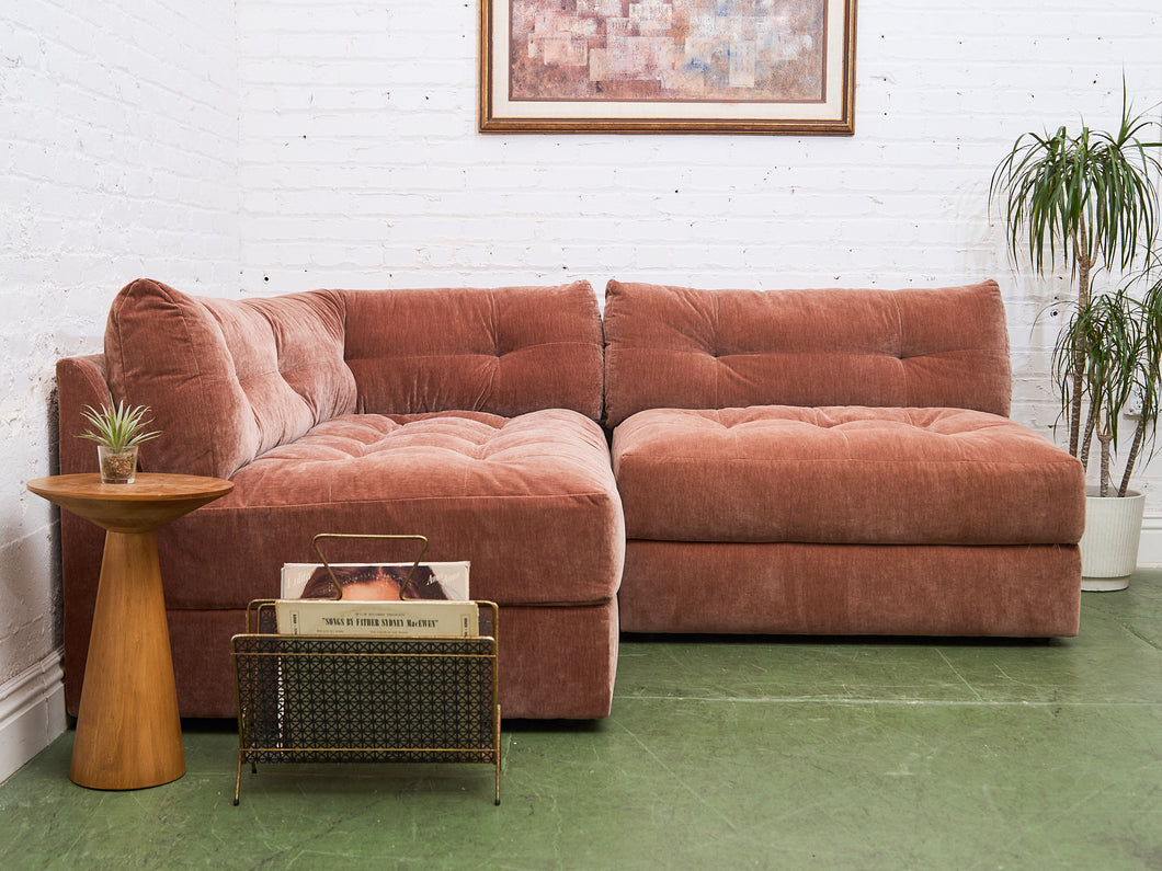 Prima Armless Corner Sofa in Ginger
