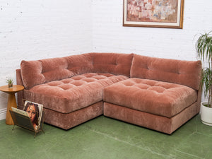 Prima Armless Corner Sofa in Ginger