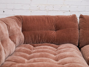 Prima Armless Corner Sofa in Ginger