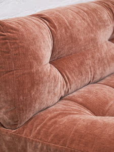 Prima Armless Corner Sofa in Ginger